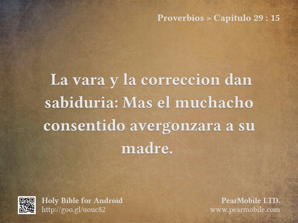Proverbios, Capítulo 29:15